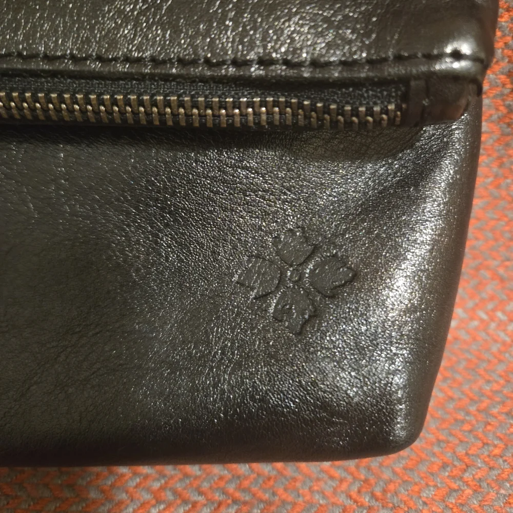 Patricia Nash Black Leather Clutch / Wristlet - Picture 6 of 13